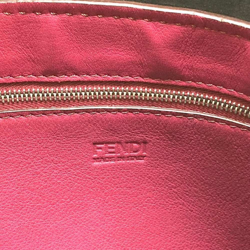FENDI 8BH262 バイカラー オールインショッピングトート カバン ショルダーバッグ 肩掛け トートバッグ レザー ユニセックス パープル - brandshop-reference