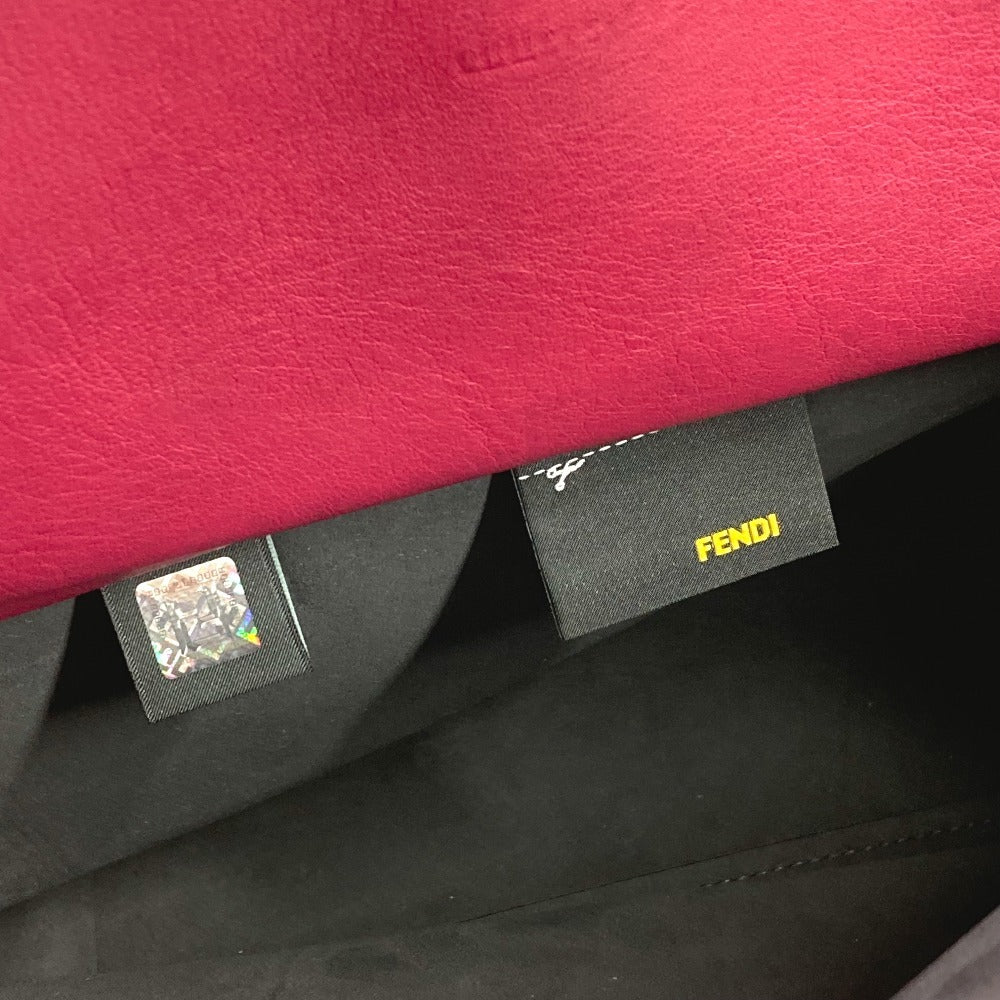 FENDI 8BH262 バイカラー オールインショッピングトート カバン ショルダーバッグ 肩掛け トートバッグ レザー ユニセックス パープル - brandshop-reference