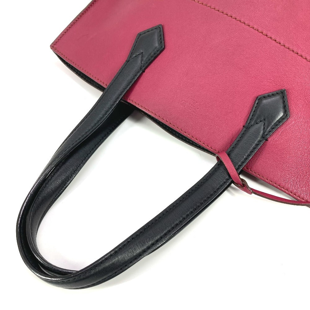 FENDI 8BH262 バイカラー オールインショッピングトート カバン ショルダーバッグ 肩掛け トートバッグ レザー ユニセックス パープル - brandshop-reference