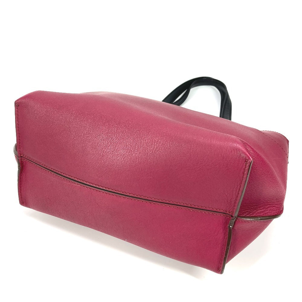 FENDI 8BH262 バイカラー オールインショッピングトート カバン ショルダーバッグ 肩掛け トートバッグ レザー ユニセックス パープル - brandshop-reference