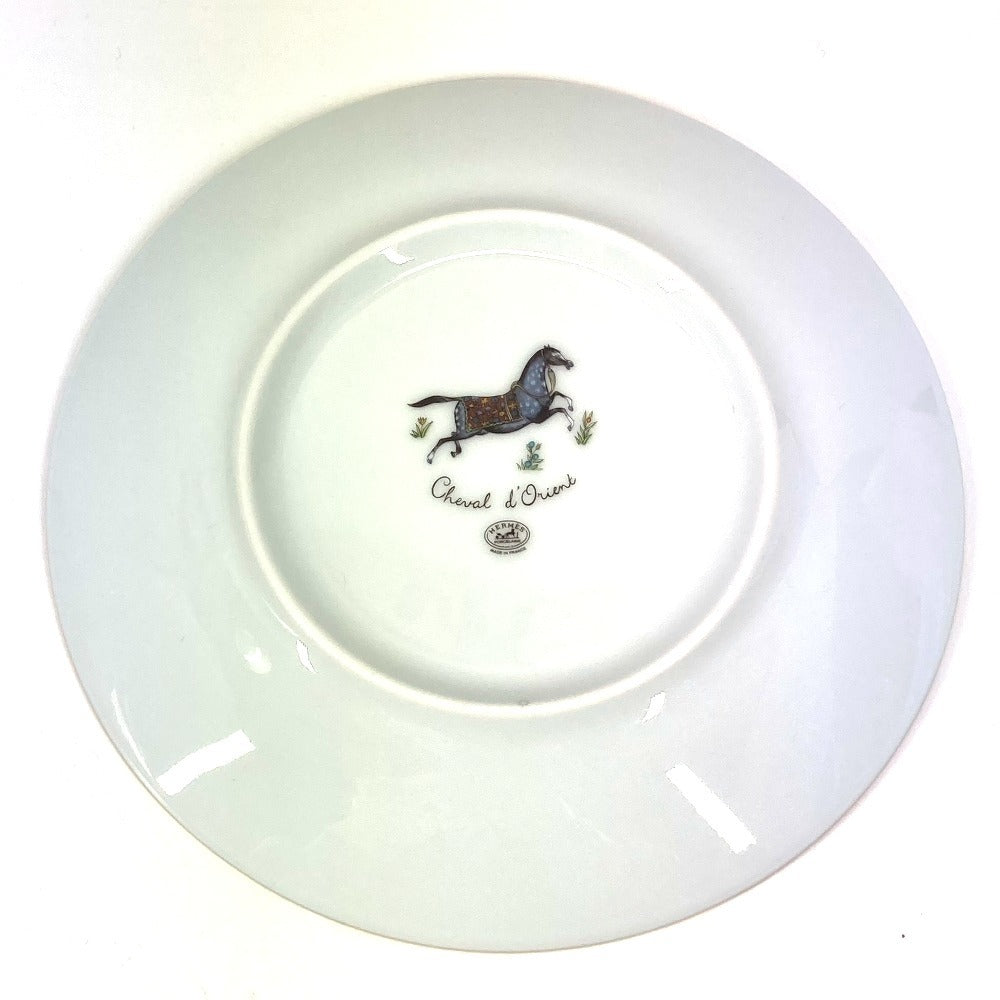 HERMES シュバルドリアン 馬 カトラリー プレート 皿 インテリア お皿 陶器 ユニセックス マルチカラー - brandshop-reference