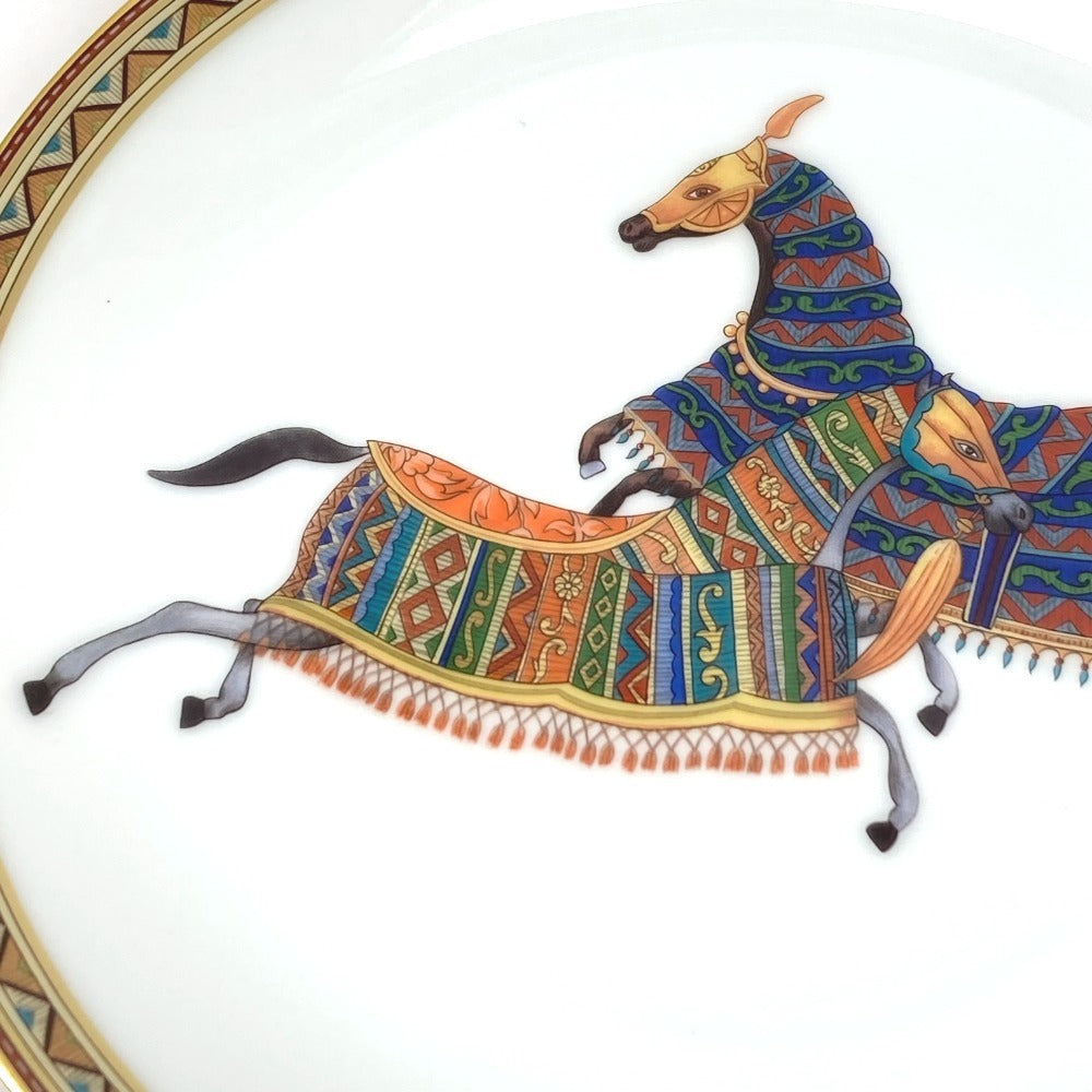 HERMES シュバルドリアン 馬 カトラリー プレート 皿 インテリア お皿 陶器 ユニセックス マルチカラー - brandshop-reference