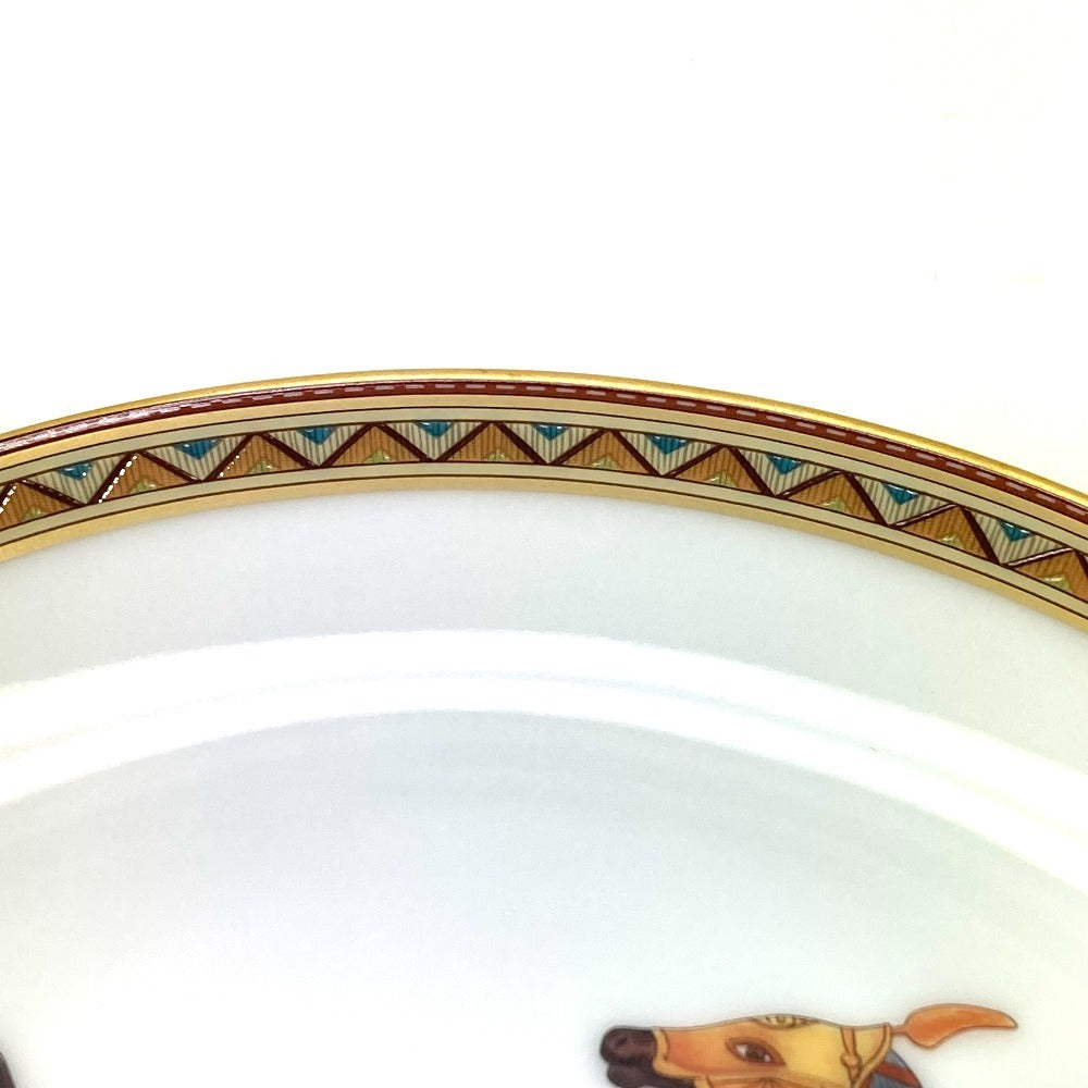 HERMES シュバルドリアン 馬 カトラリー プレート 皿 インテリア お皿 陶器 ユニセックス マルチカラー - brandshop-reference