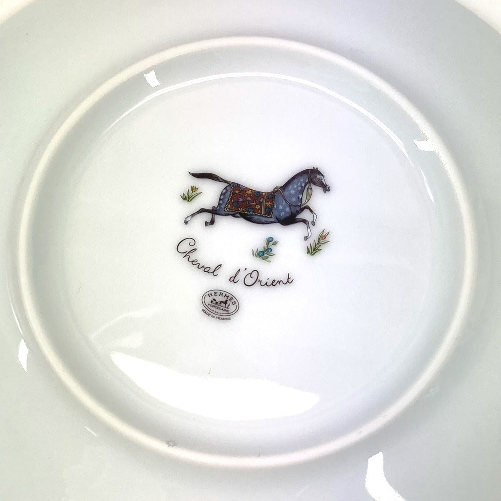 HERMES シュバルドリアン 馬 カトラリー プレート 皿 インテリア お皿 陶器 ユニセックス マルチカラー - brandshop-reference