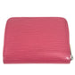 LOUIS VUITTON M60383 Epi zip-around coin purse Wallet Coin Compartment Zip Around coin purse Epi Leather Fuchsia pink Used