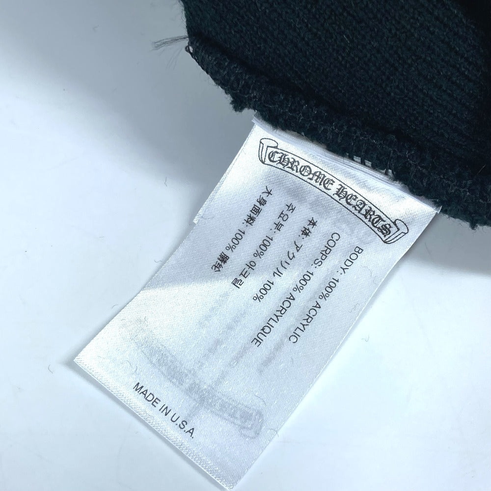 CHROME HEARTS Bicolor WATCH CAP beanie hat knit hat knit cap Knit hat acrylic Black/White Used