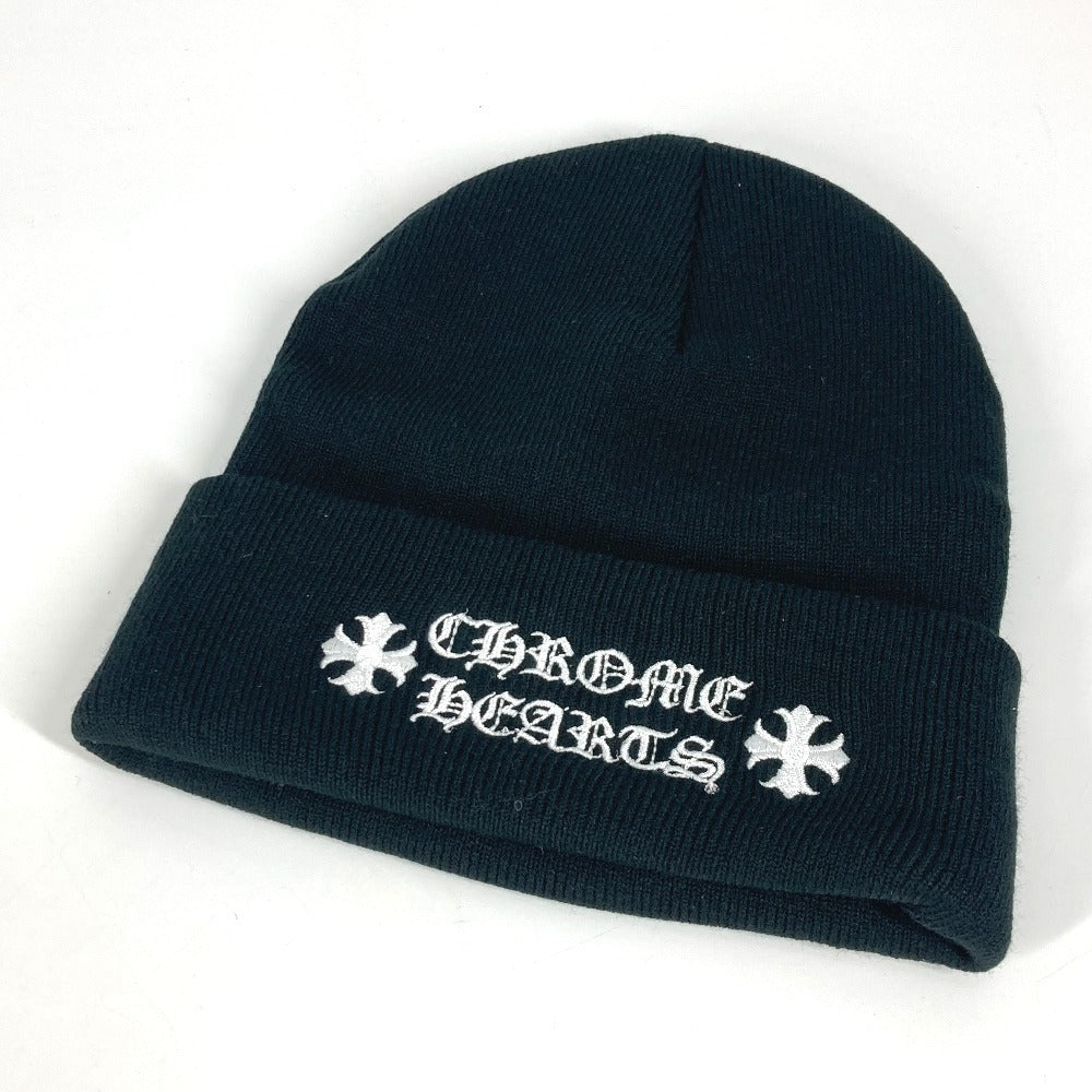 CHROME HEARTS Bicolor WATCH CAP beanie hat knit hat knit cap Knit hat acrylic Black/White Used