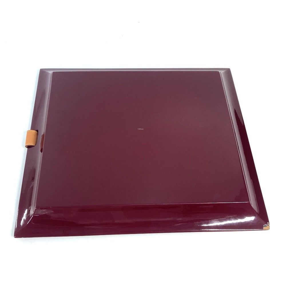 HERMES アクセサリートレイ トレー 雑貨 小物入れ ラッカー ユニセックス レッド - brandshop-reference