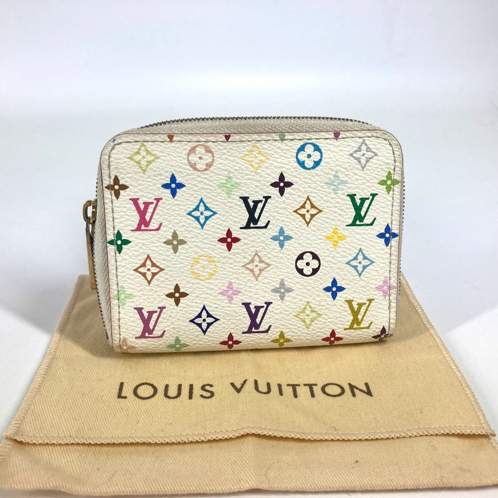 LOUIS VUITTON M93739 モノグラムマルチカラー ジッピーコインパース 財布 小銭入れ ラウンドファスナー コインケース モノグラムマルチカラーキャンバス レディース ブロン ホワイト