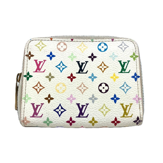 LOUIS VUITTON M93739 モノグラムマルチカラー ジッピーコインパース 財布 小銭入れ ラウンドファスナー コインケース モノグラムマルチカラーキャンバス レディース ブロン ホワイト - brandshop-reference
