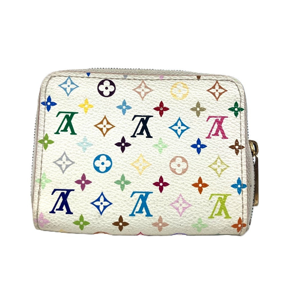 LOUIS VUITTON M93739 モノグラムマルチカラー ジッピーコインパース 財布 小銭入れ ラウンドファスナー コインケース モノグラムマルチカラーキャンバス レディース ブロン ホワイト
