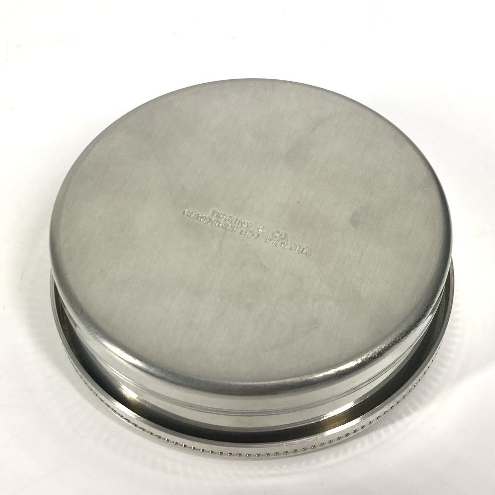 TIFFANY&Co. ロゴ ラウンド ポーチ インテリア マルチケース 小物入れ 金属 レディース シルバー - brandshop-reference