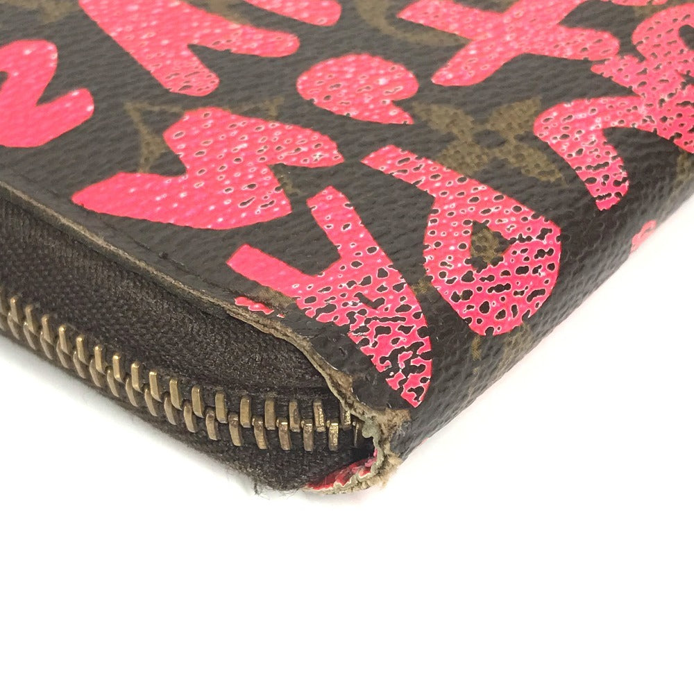 LOUIS VUITTON M93710 モノグラムグラフィティ ジッピー ウォレット ラウンドファスナー 長財布 モノグラムグラフィティキャンバス レディース ピンク - brandshop-reference