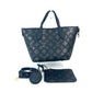 LOUIS VUITTON M23393 MonogramMahina Blossom PM Tote Bag Crossbody Hand Bag Shoulder Bag Monogram Mahina Leather Black/Gold Used
