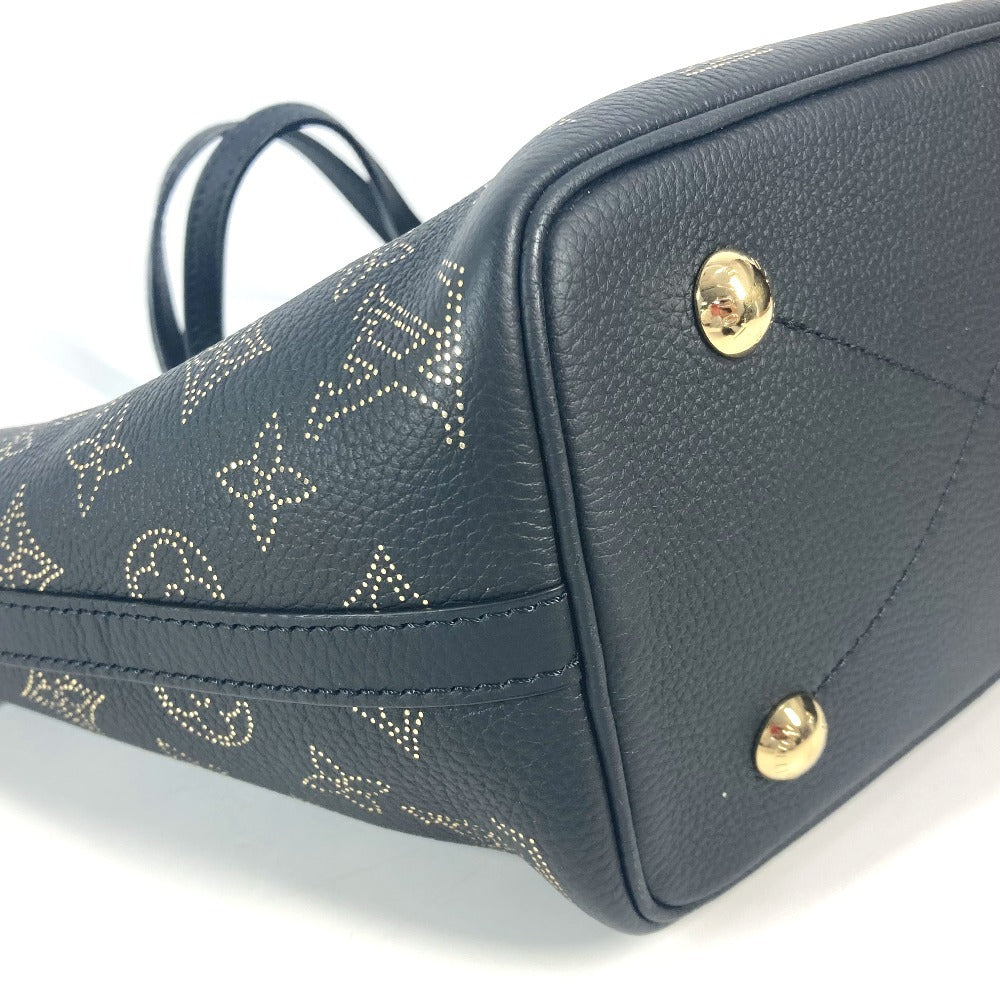 LOUIS VUITTON M23393 MonogramMahina Blossom PM Tote Bag Crossbody Hand Bag Shoulder Bag Monogram Mahina Leather Black/Gold Used