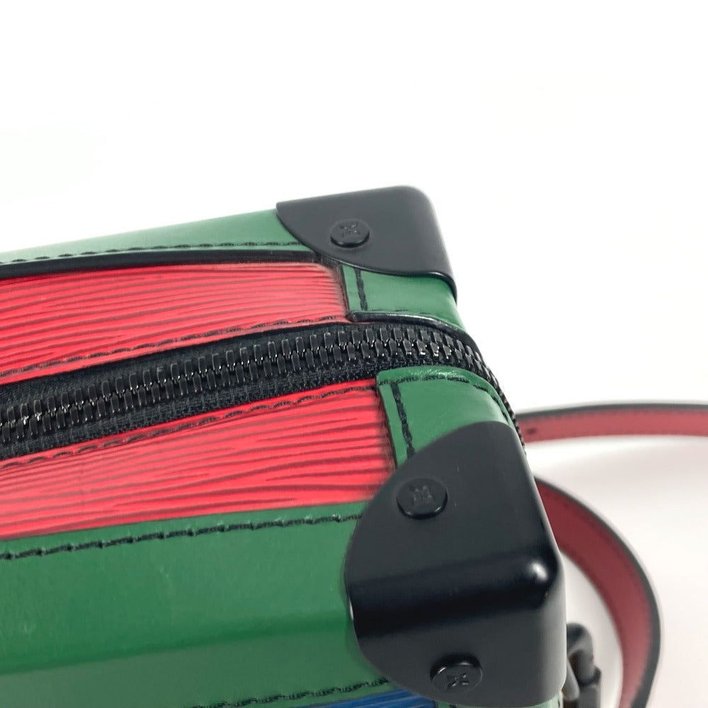 LOUIS VUITTON M55568 エピ トリコロールカラー ソフトトランク カバン 斜め掛け ポシェット ボックスバッグ ショルダーバッグ エピレザー ユニセックス ブルー×グリーン - brandshop-reference