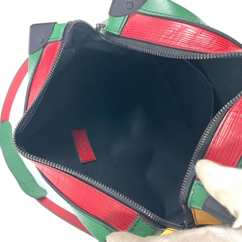 LOUIS VUITTON M55568 エピ トリコロールカラー ソフトトランク カバン 斜め掛け ポシェット ボックスバッグ ショルダーバッグ エピレザー ユニセックス ブルー×グリーン - brandshop-reference