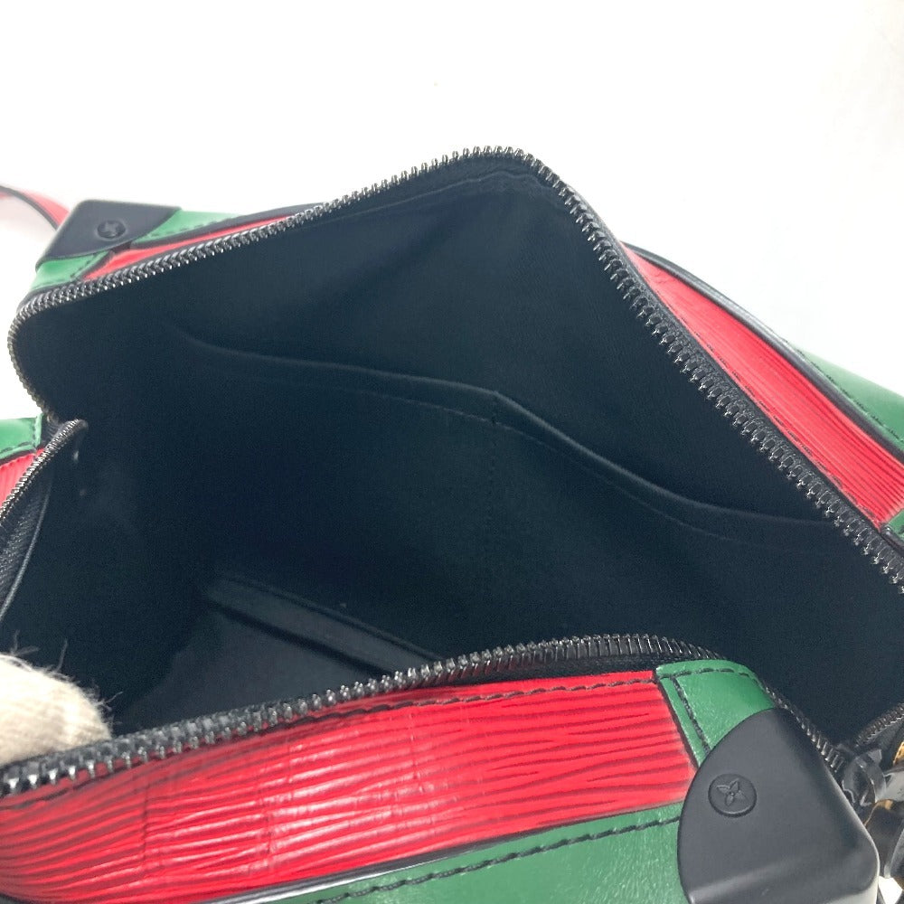 LOUIS VUITTON M55568 エピ トリコロールカラー ソフトトランク カバン 斜め掛け ポシェット ボックスバッグ ショルダーバッグ エピレザー ユニセックス ブルー×グリーン - brandshop-reference