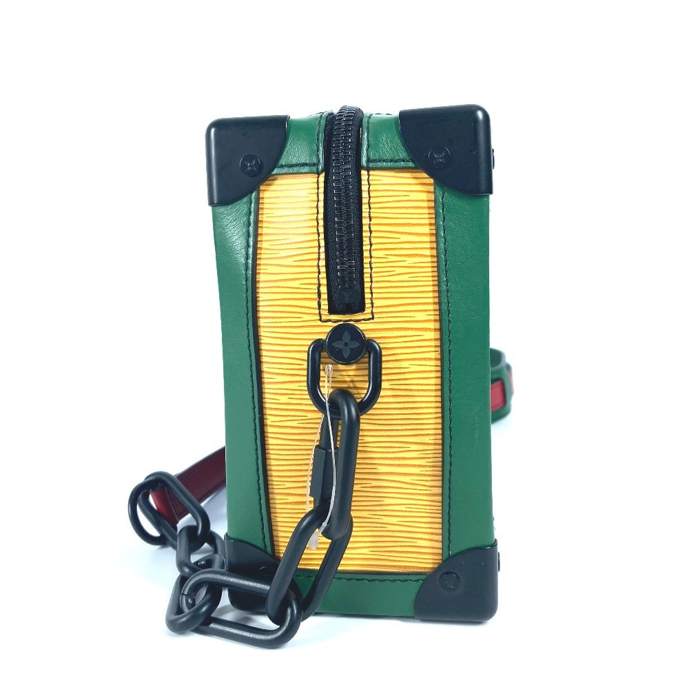 LOUIS VUITTON M55568 エピ トリコロールカラー ソフトトランク カバン 斜め掛け ポシェット ボックスバッグ ショルダーバッグ エピレザー ユニセックス ブルー×グリーン - brandshop-reference