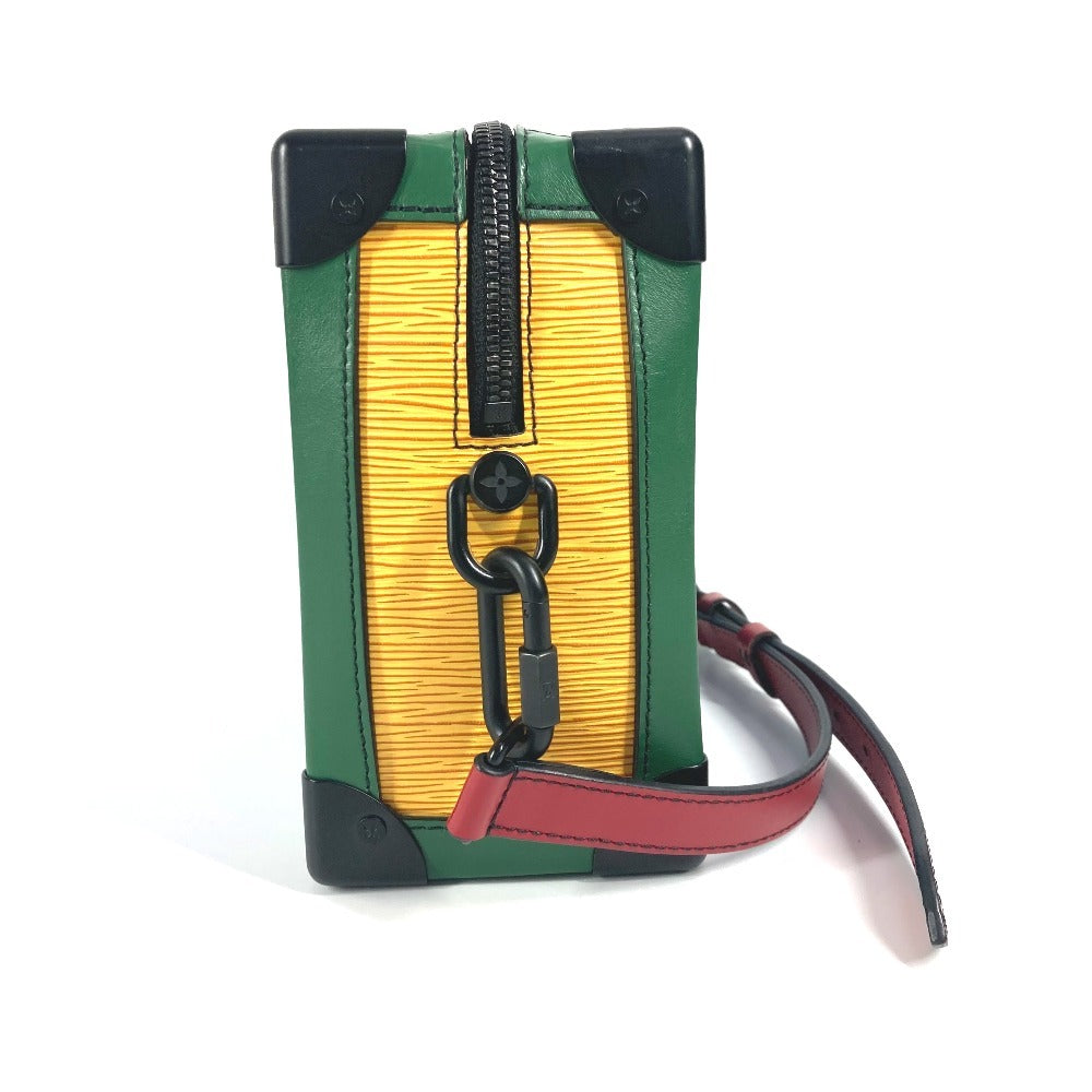 LOUIS VUITTON M55568 エピ トリコロールカラー ソフトトランク カバン 斜め掛け ポシェット ボックスバッグ ショルダーバッグ エピレザー ユニセックス ブルー×グリーン - brandshop-reference