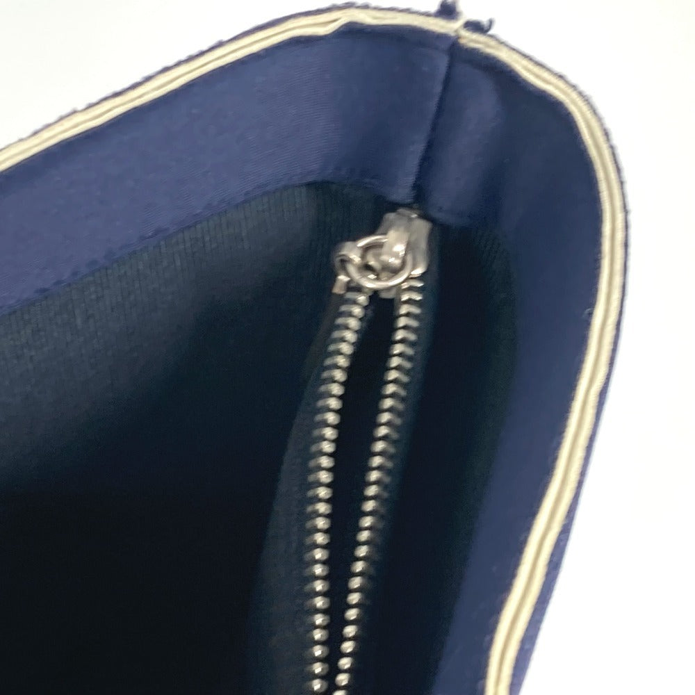 CHANEL メタルハンドル カバン トートバッグ ハンドバッグ ポリアミド レディース ネイビー - brandshop-reference