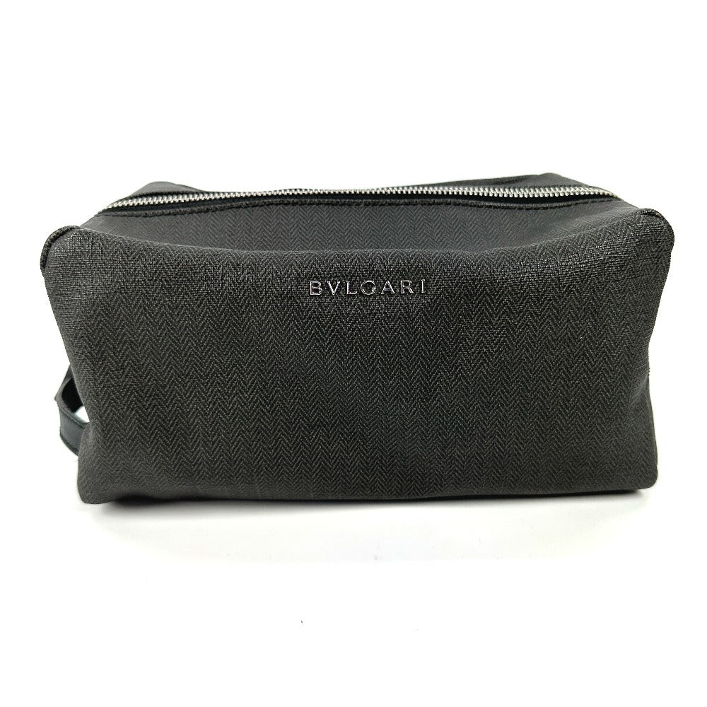 BVLGARI ウィークエンド　 カバン ポーチ クラッチバッグ セカンドバッグ PVC/レザー ユニセックス グレー - brandshop-reference