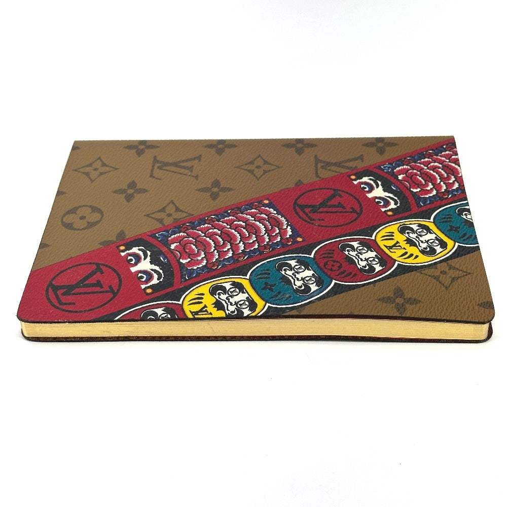 LOUIS VUITTON GI0233 モノグラム カイエ クレマンス だるま 達磨 山本寛斎 ノート メモ帳 ステーショナリー ノートブック レザー ユニセックス ベージュ - brandshop-reference