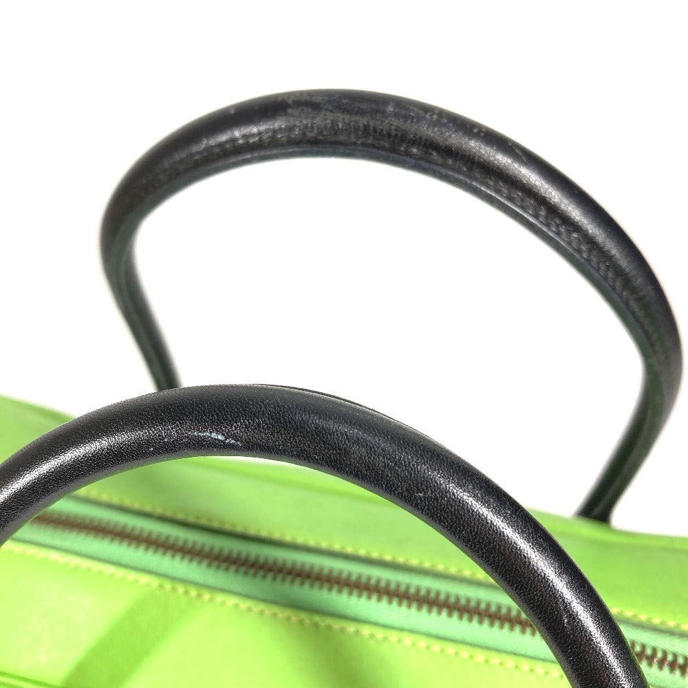 HERMES バイカラー ビジネスバッグ エッフェル カバン トートバッグ ハンドバッグ スイフト ユニセックス グリーン - brandshop-reference