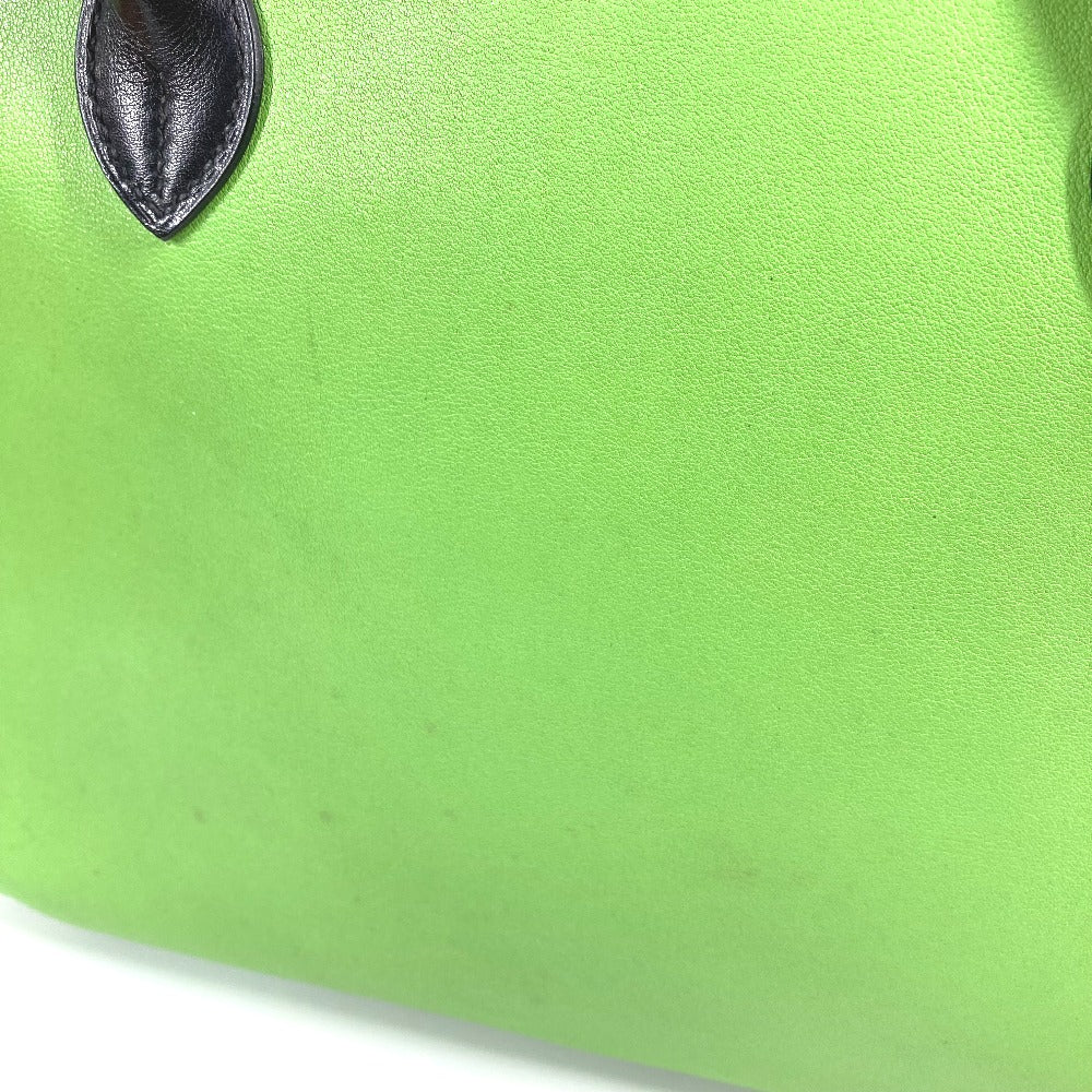 HERMES バイカラー ビジネスバッグ エッフェル カバン トートバッグ ハンドバッグ スイフト ユニセックス グリーン - brandshop-reference