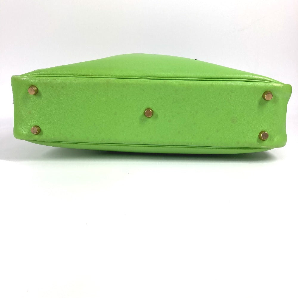 HERMES バイカラー ビジネスバッグ エッフェル カバン トートバッグ ハンドバッグ スイフト ユニセックス グリーン - brandshop-reference