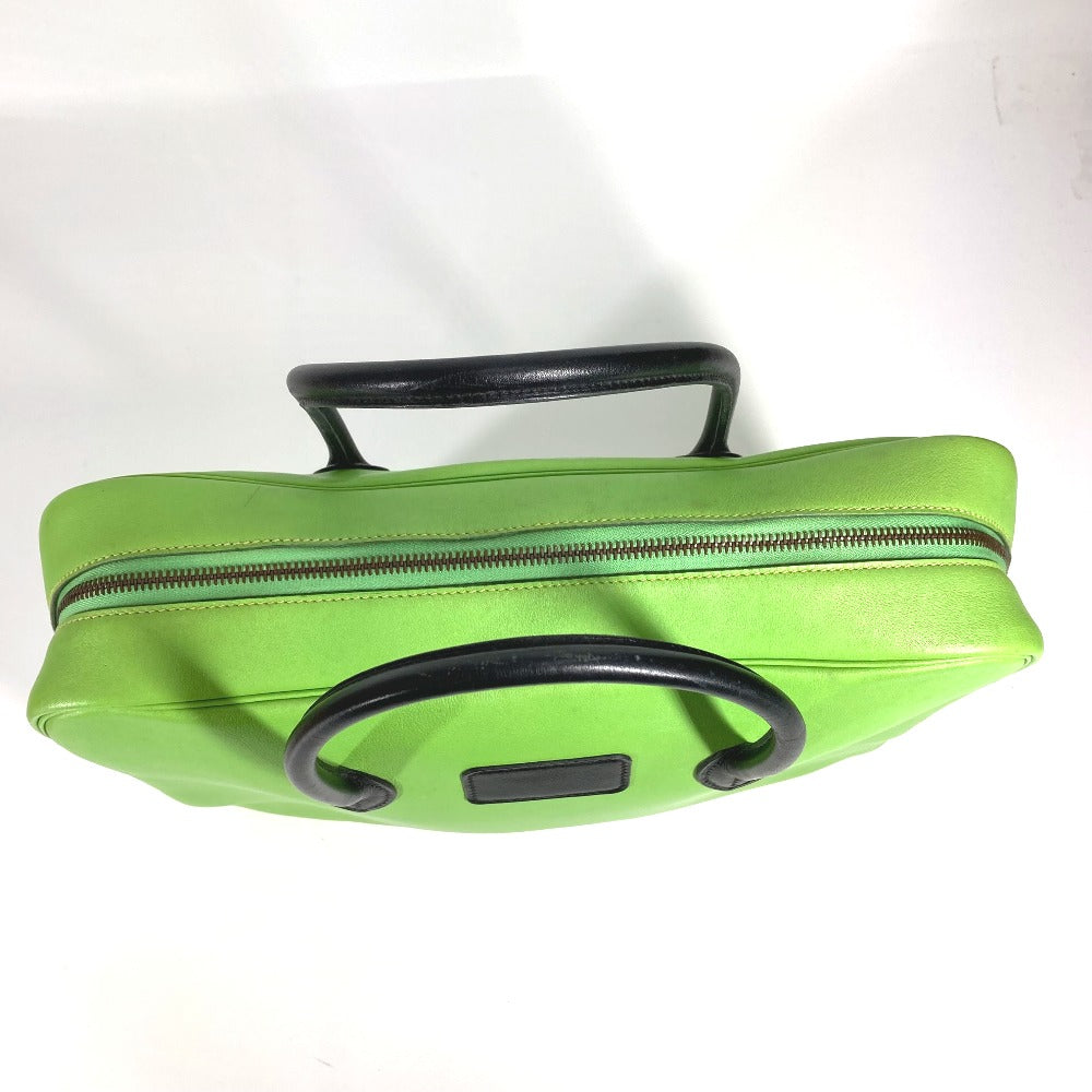 HERMES バイカラー ビジネスバッグ エッフェル カバン トートバッグ ハンドバッグ スイフト ユニセックス グリーン - brandshop-reference