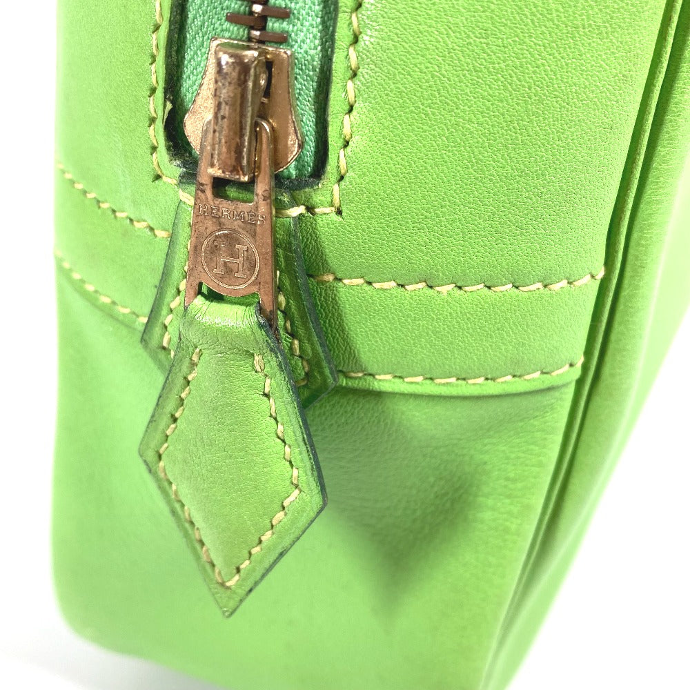 HERMES バイカラー ビジネスバッグ エッフェル カバン トートバッグ ハンドバッグ スイフト ユニセックス グリーン - brandshop-reference