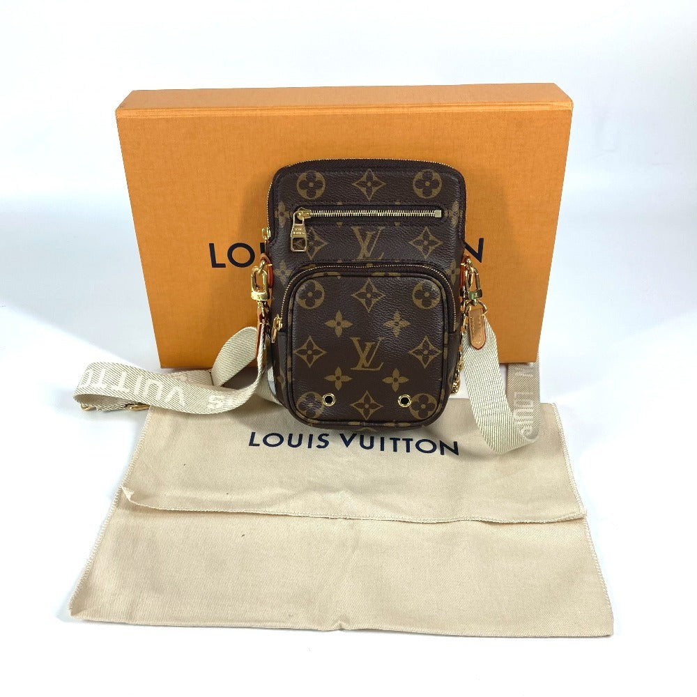 LOUIS VUITTON M80746 モノグラム ユーティリティ クロスボディ 斜め掛け ポシェット チェーンバッグ ハンドバッグ ショルダーバッグ モノグラムキャンバス ユニセックス ブラウン - brandshop-reference
