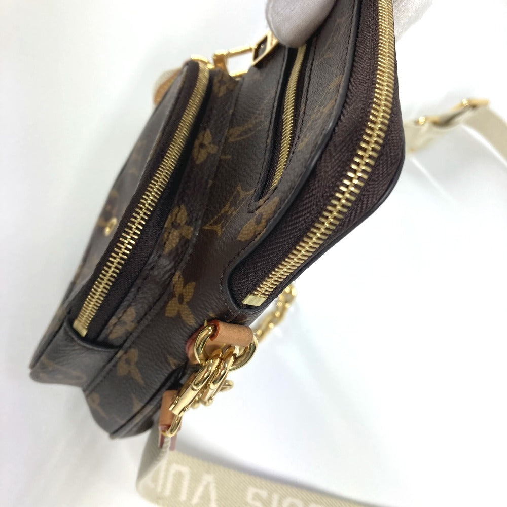 LOUIS VUITTON M80746 モノグラム ユーティリティ クロスボディ 斜め掛け ポシェット チェーンバッグ ハンドバッグ ショルダーバッグ モノグラムキャンバス ユニセックス ブラウン - brandshop-reference