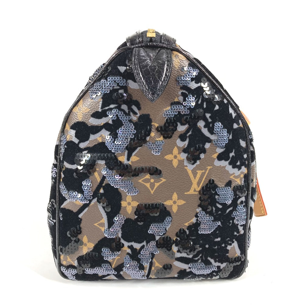LOUIS VUITTON M40436 モノグラム フルール・ドゥ・ジェ フルール スピーディ30 ミニボストンバッグ スパンコール カバン ハンドバッグ モノグラムキャンバス レディース ブラウン - brandshop-reference