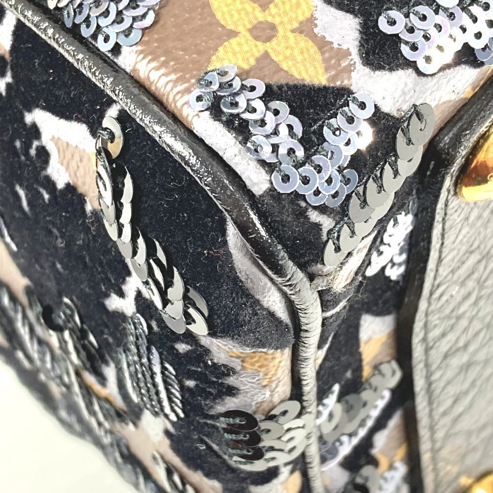 LOUIS VUITTON M40436 モノグラム フルール・ドゥ・ジェ フルール スピーディ30 ミニボストンバッグ スパンコール カバン ハンドバッグ モノグラムキャンバス レディース ブラウン - brandshop-reference