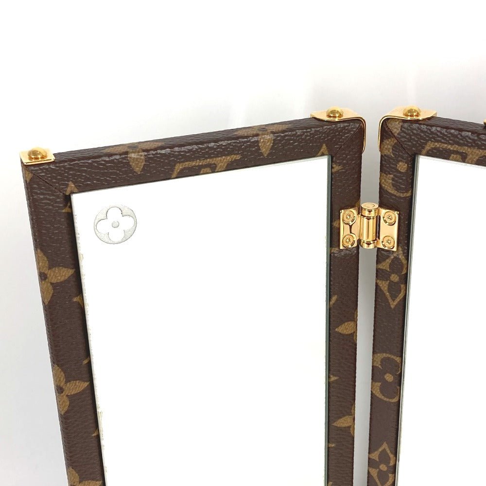 LOUIS VUITTON GI0554  モノグラム ホーム ミラー トランク インテリア 三面鏡 鏡 モノグラムキャンバス ユニセックス ブラウン - brandshop-reference