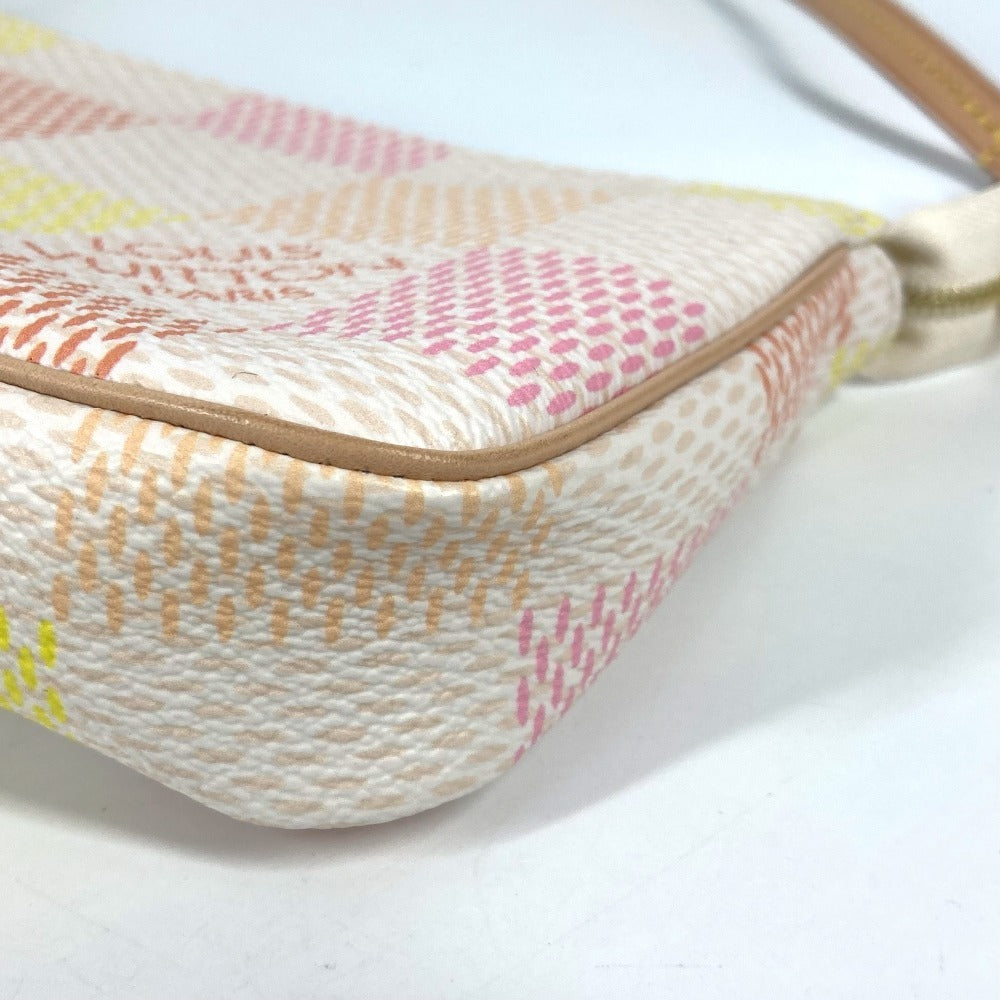 LOUIS VUITTON N40642  ダミエリシャス ポシェット・アクセソワール カバン 斜め掛け 2WAYバッグ ポシェット ショルダーバッグ ダミエキャンバス レディース ピーチ ピンク ピンク - brandshop-reference
