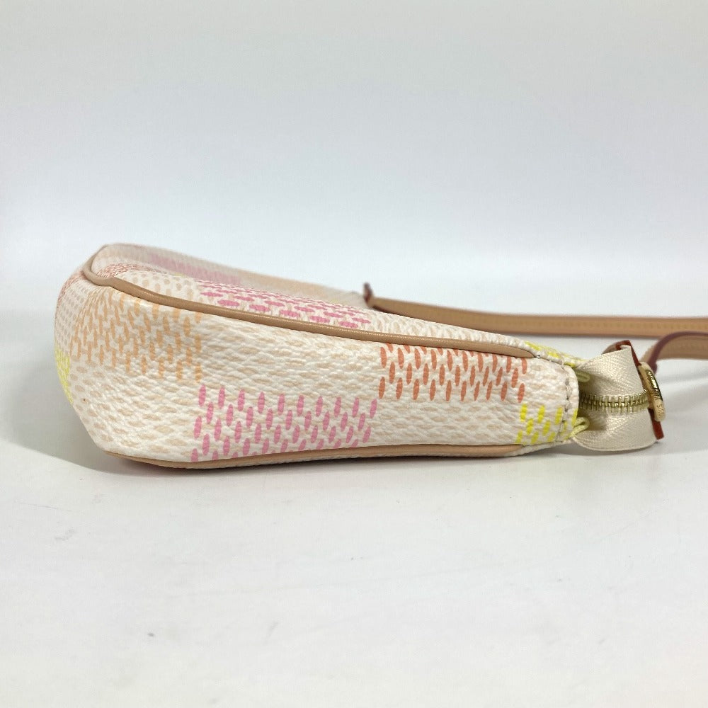 LOUIS VUITTON N40642  ダミエリシャス ポシェット・アクセソワール カバン 斜め掛け 2WAYバッグ ポシェット ショルダーバッグ ダミエキャンバス レディース ピーチ ピンク ピンク - brandshop-reference