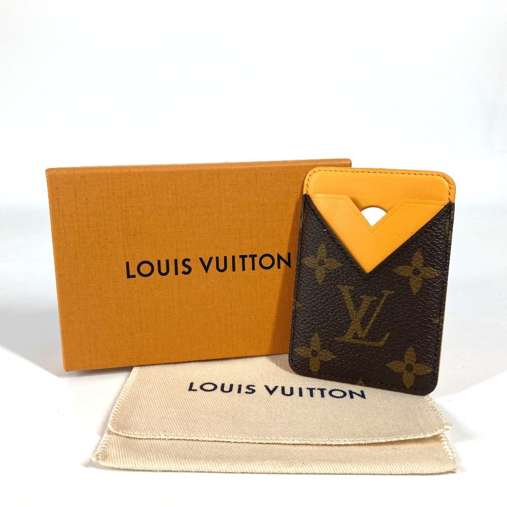 LOUIS VUITTON M12853  モノグラム ポルト カルト・マグネット magsafe 名刺入れ パスケース カードケース モノグラムキャンバス ユニセックス サフランイエロー イエロー - brandshop-reference