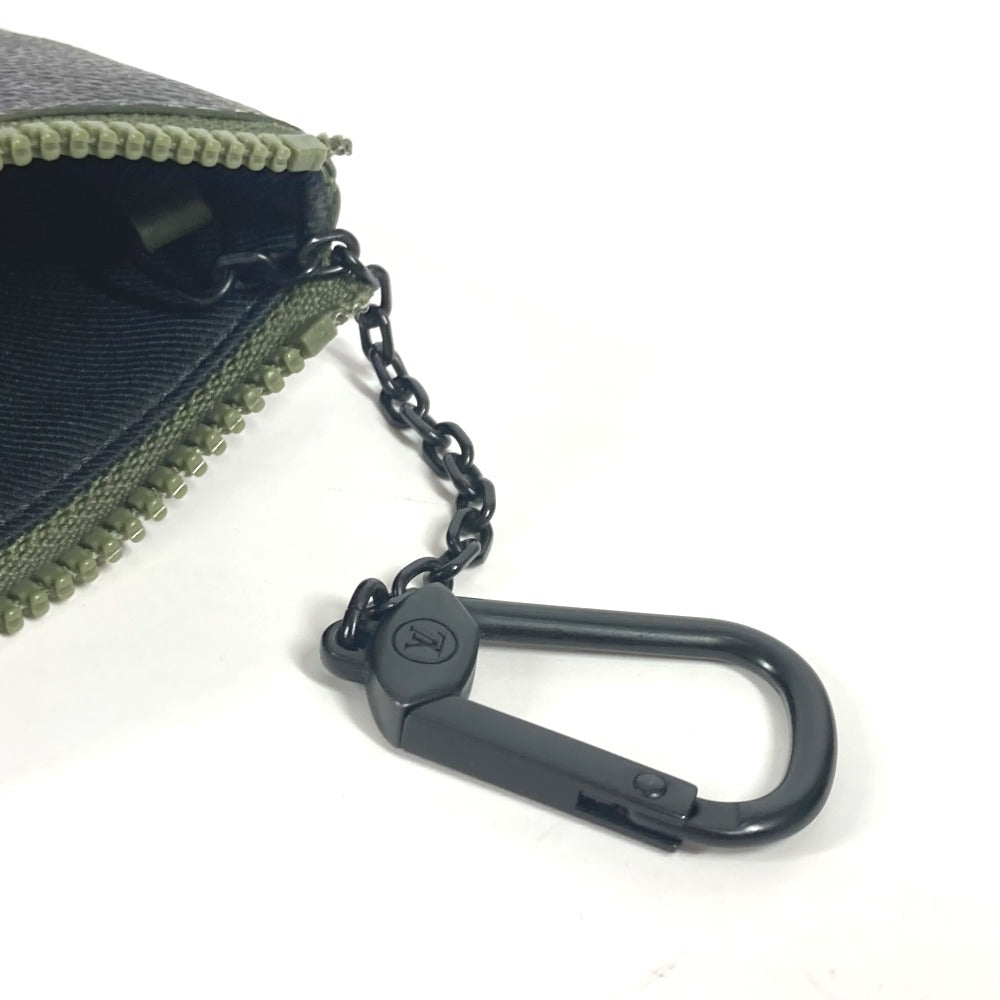LOUIS VUITTON M83175 ダミエポップ ポシェットクレ 財布 小銭入れ キーホルダー バッグチャーム スタッズ コインケース レザー ユニセックス カーキ - brandshop-reference