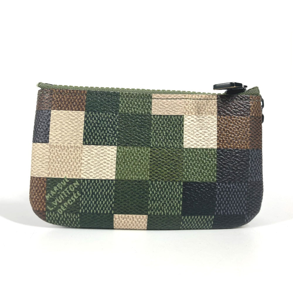 LOUIS VUITTON M83175 ダミエポップ ポシェットクレ 財布 小銭入れ キーホルダー バッグチャーム スタッズ コインケース レザー ユニセックス カーキ - brandshop-reference