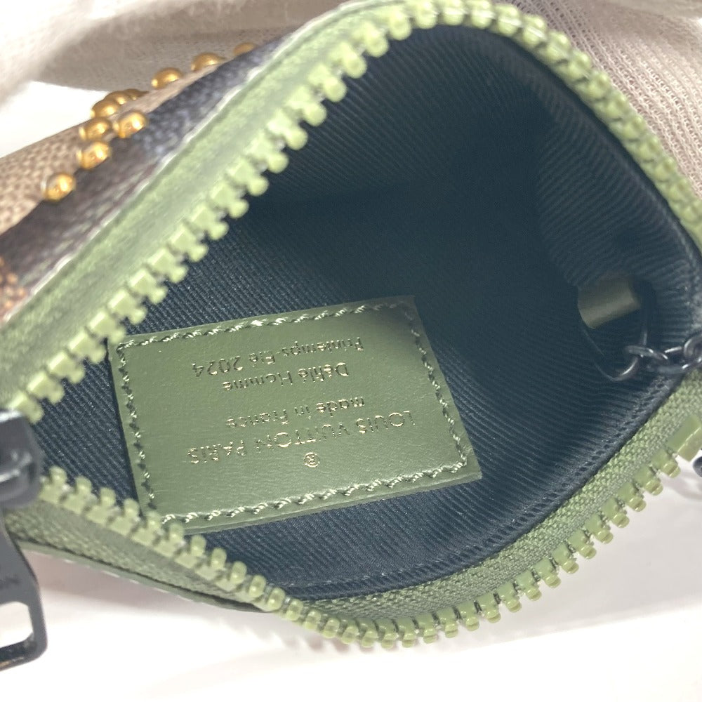 LOUIS VUITTON M83175 ダミエポップ ポシェットクレ 財布 小銭入れ キーホルダー バッグチャーム スタッズ コインケース レザー ユニセックス カーキ - brandshop-reference
