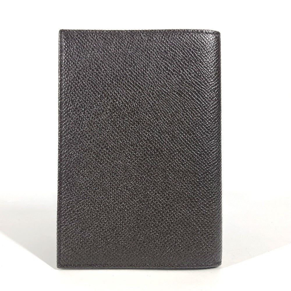 DOLCE&GABBANA ロゴ 2つ折り パスポートカバー ステーショナリー パスポートケース レザー ユニセックス ブラウン - brandshop-reference