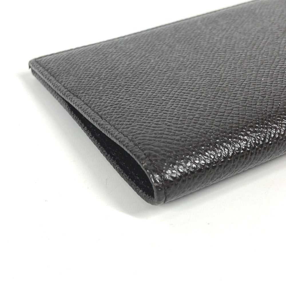 DOLCE&GABBANA ロゴ 2つ折り パスポートカバー ステーショナリー パスポートケース レザー ユニセックス ブラウン - brandshop-reference