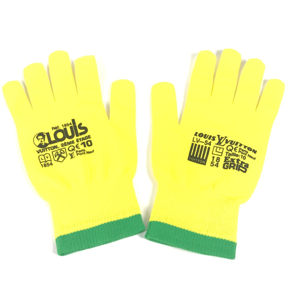 LOUIS VUITTON MP2370 ゴン アールジービー  ファッション 小物 グローブ 手袋 ナイロン メンズ イエロー - brandshop-reference