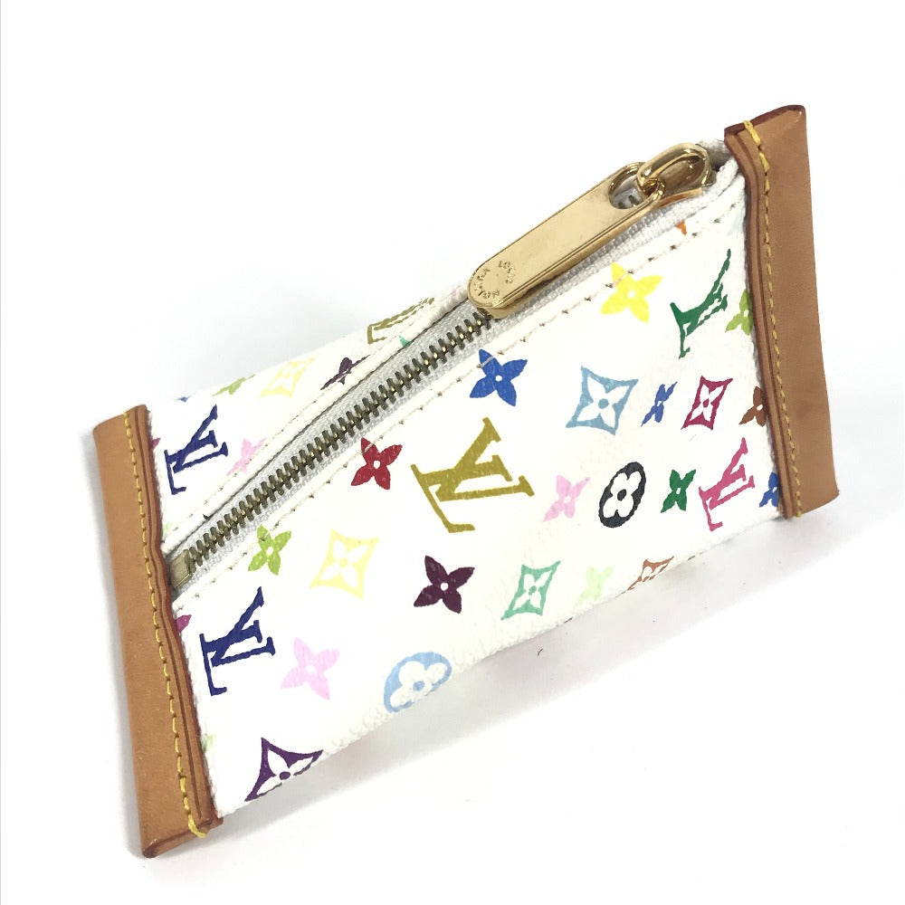 LOUIS VUITTON M58028 モノグラムマルチカラー ベルランゴ  コンパクトウォレット 財布 三角 コインケース モノグラムマルチカラーキャンバス ユニセックス ブロン ホワイト - brandshop-reference