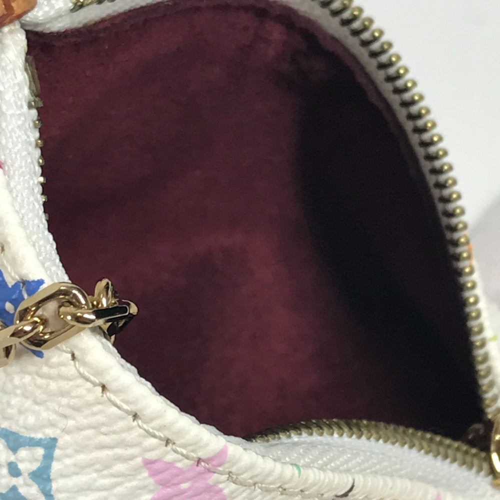 LOUIS VUITTON M58028 モノグラムマルチカラー ベルランゴ  コンパクトウォレット 財布 三角 コインケース モノグラムマルチカラーキャンバス ユニセックス ブロン ホワイト - brandshop-reference