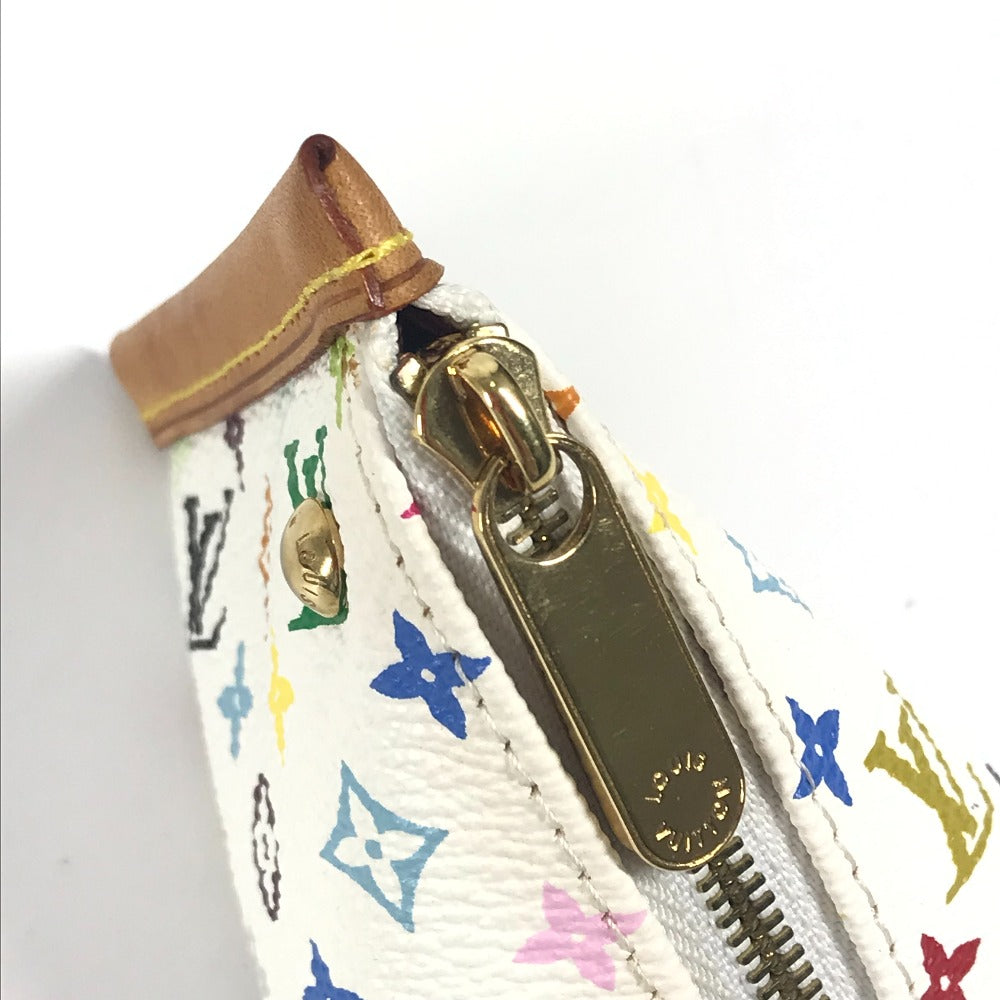 LOUIS VUITTON M58028 モノグラムマルチカラー ベルランゴ  コンパクトウォレット 財布 三角 コインケース モノグラムマルチカラーキャンバス ユニセックス ブロン ホワイト - brandshop-reference