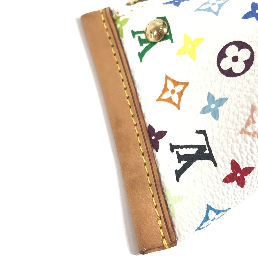 LOUIS VUITTON M58028 モノグラムマルチカラー ベルランゴ  コンパクトウォレット 財布 三角 コインケース モノグラムマルチカラーキャンバス ユニセックス ブロン ホワイト - brandshop-reference